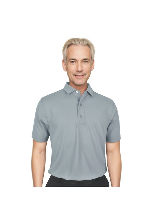 Men's Solid Waffle Short sleeve Sport Golf Polo Shirt #3231