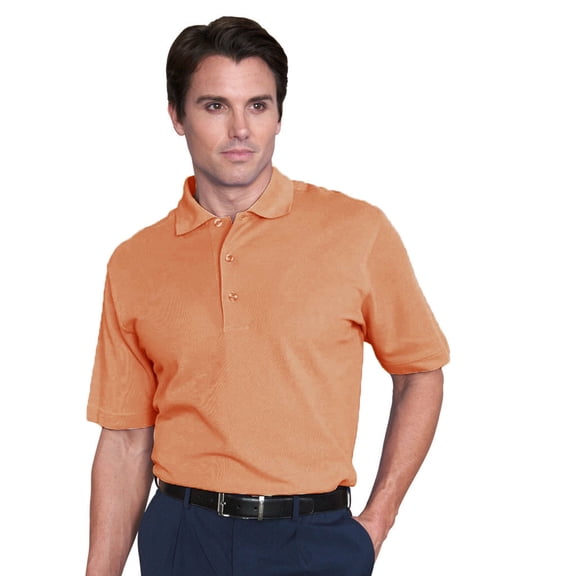 Monterey Club Men's Strech Cotton Solid Pique Golf Polo Shirt #1009