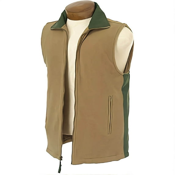 Monterey Club Men's Stretchable Polar Fleece Fully Lined Zip Front Vest #1729