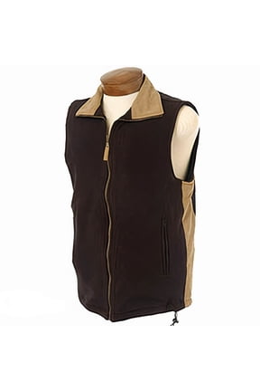 Men's Stretchable Polar Fleece Fully Lined Zip Front Vest #1729