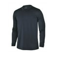 thumbnail image 1 of Monterey Club Men's Stripe Texture Long Sleeve Crew Shirt #1167, 1 of 2