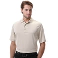 thumbnail image 1 of Monterey Club Men's Subtle Jacquard Texture Golf Polo Shirt #1489, 1 of 2