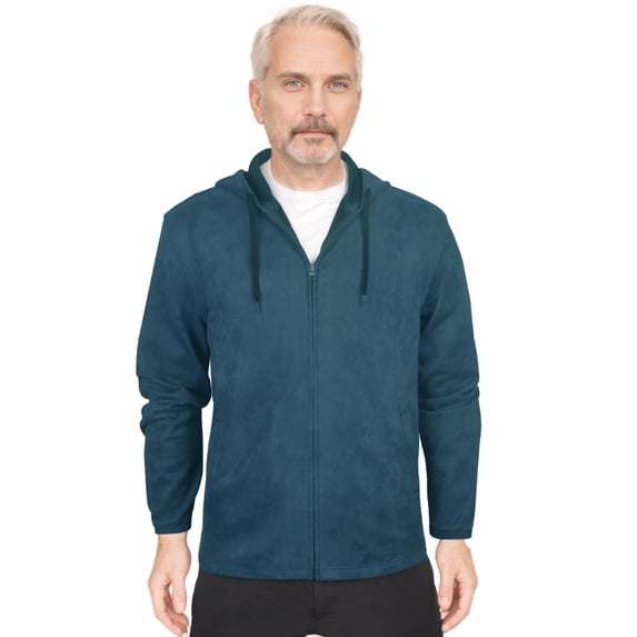 Monterey Club Men's Suede Hoodie Long Sleeve Jacket #3728