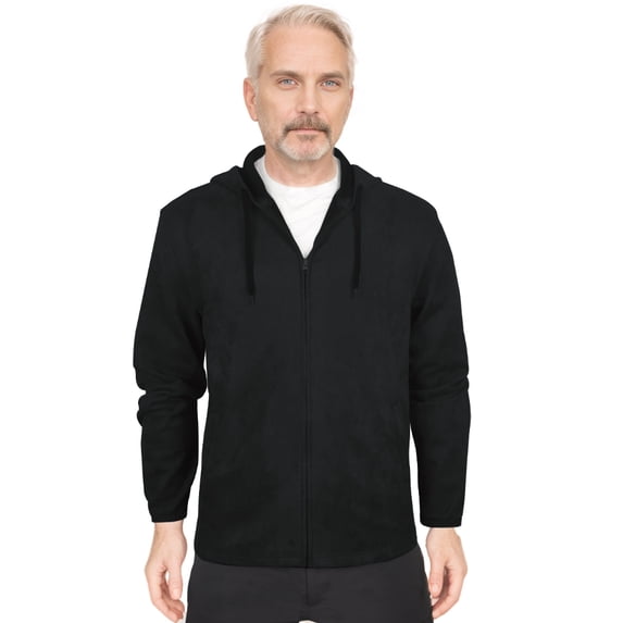 Monterey Club Men's Suede Hoodie Long Sleeve Jacket #3728