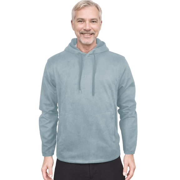 Monterey Club Men's Suede Hoodie long Sleeve Suede Pullover #3727