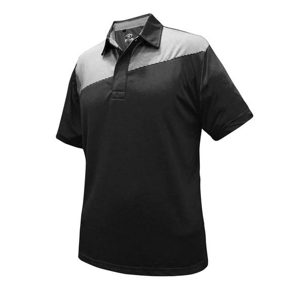 Monterey Club Men's Sun Stripe Contrast Golf Golf Polo Shirt #1141