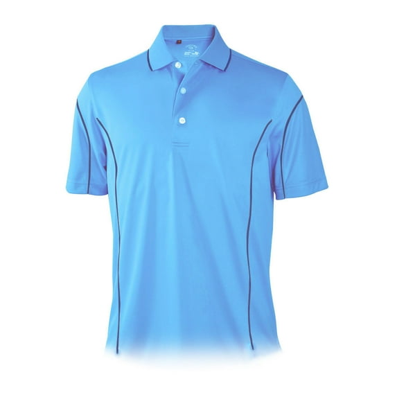 Monterey Club Men's Swing Overlock Contrast Golf Polo Shirt #1186