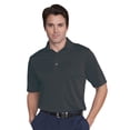 thumbnail image 1 of Monterey Club Men's Tonal Pinstripe Texture Solid Golf Polo Shirt #1087, 1 of 2