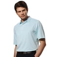 thumbnail image 1 of Monterey Club Men's Tonal Stripe Texture Solid Golf Polo Shirt #1065, 1 of 2