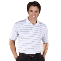 Monterey Club Men's Torrey Stripe Texture Golf Polo Shirt #1637