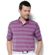 Monterey Club Mens Trevor Stripe Texture Golf Polo Shirt #1654