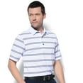 thumbnail image 1 of Monterey Club Men's Trevor Stripe Texture Golf Polo Shirt #1654, 1 of 2