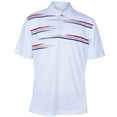 thumbnail image 1 of Monterey Club Men's Tri Element Print Contrast Golf Polo Shirt #1526, 1 of 2