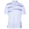 thumbnail image 1 of Monterey Club Men's Tri Element Print Contrast Golf Polo Shirt #1526, 1 of 2