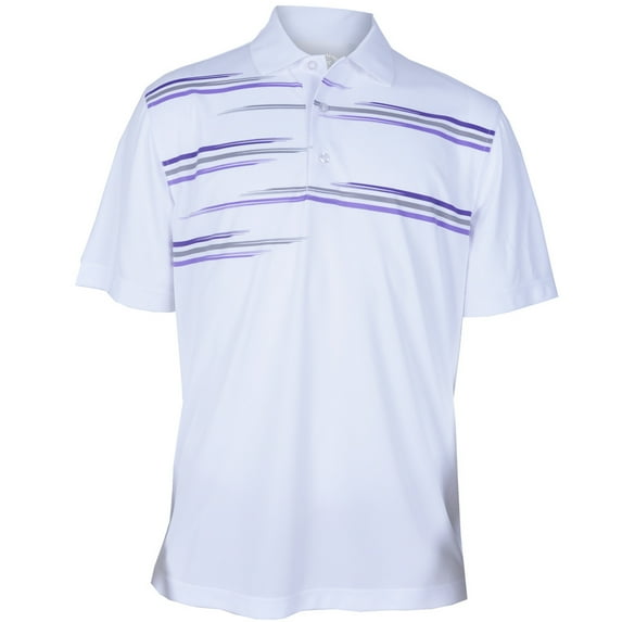 Monterey Club Men's Tri Element Print Contrast Golf Polo Shirt #1526
