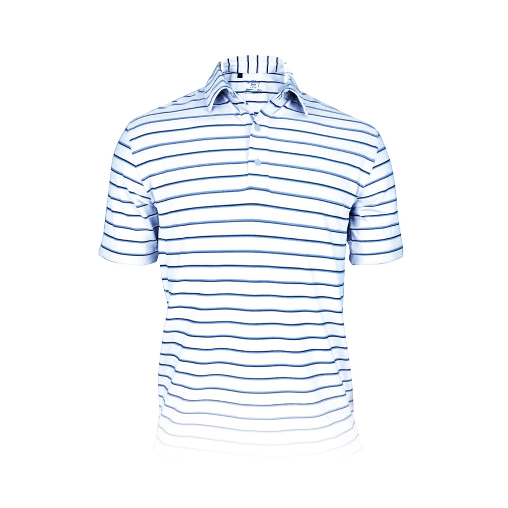 Mixed Red and Turquoise Marble Men's Golf Shirts