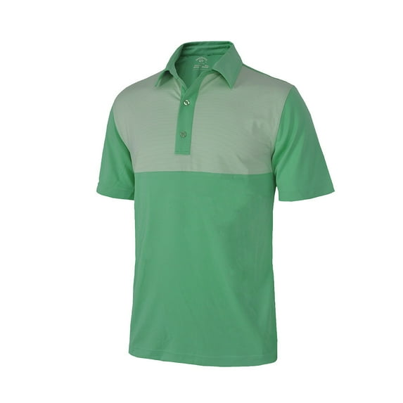 Monterey Club Men's Ultimate Pinstripe Contrast Golf Polo Shirt #1136