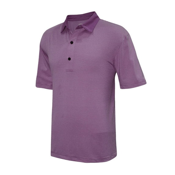 Monterey Club Men's Vapor Pinstripe Jersey Golf Polo Shirt #3632