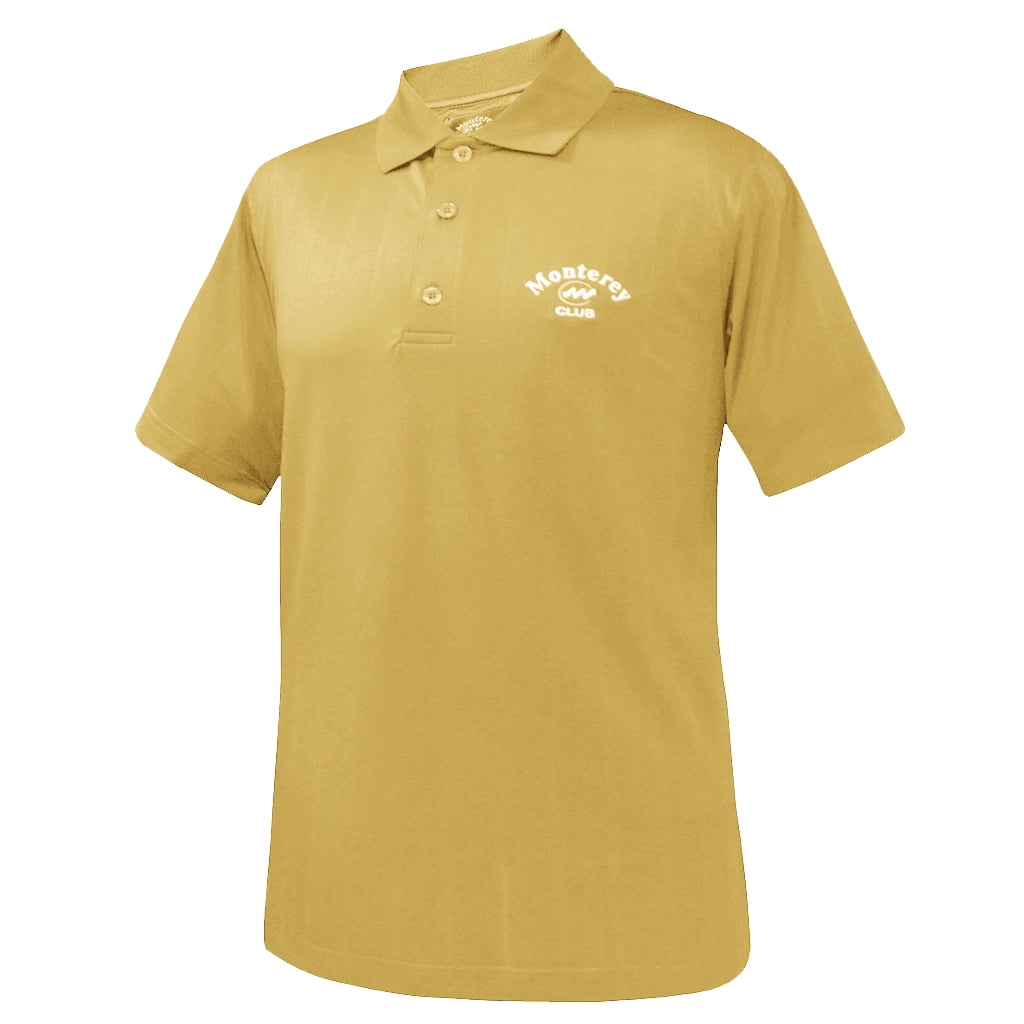 Monterey Club Men's Vertical Jacquard Texture Solid Golf Polo Shirt 1055