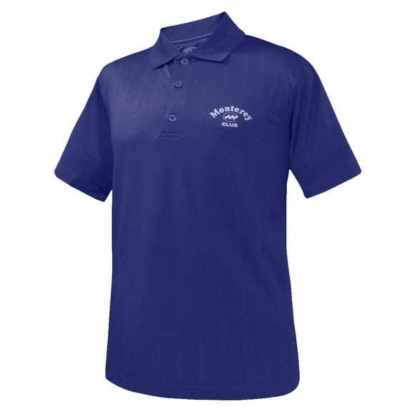 Monterey Club Men's Vertical Jacquard Texture Solid Golf Polo Shirt #1055