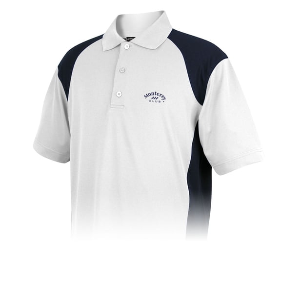 Monterey Club Men's Victory Tour Colorblock Golf Polo Shirt #1034
