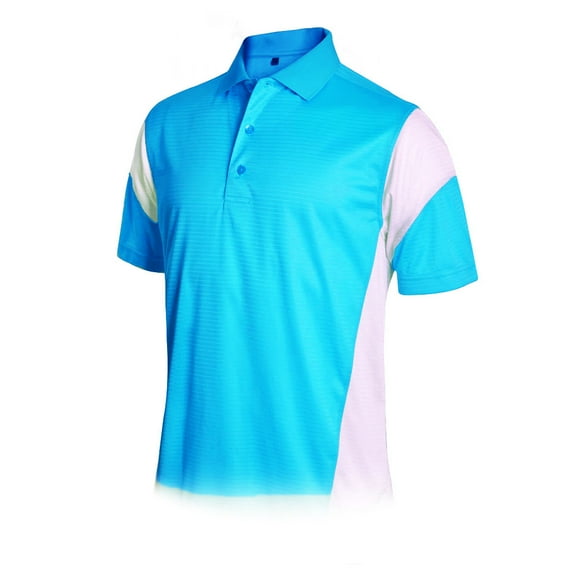 Monterey Club Men's Wave Colorblock Golf Polo Shirt #1184