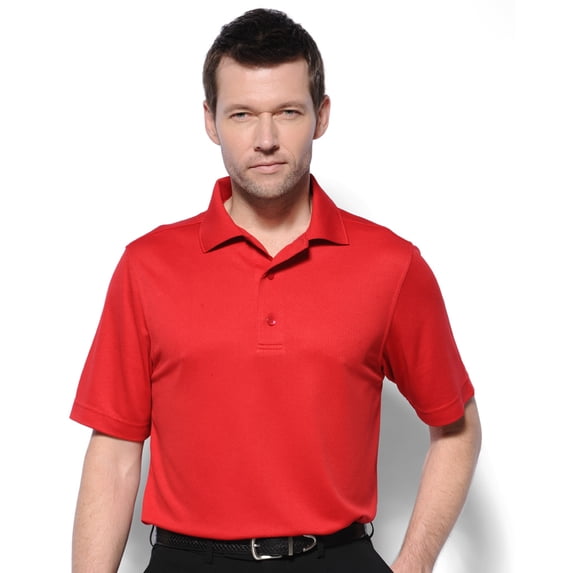 Monterey Club Men's X-Cool Collection Oval Texture Solid Golf Polo Shirt #1215