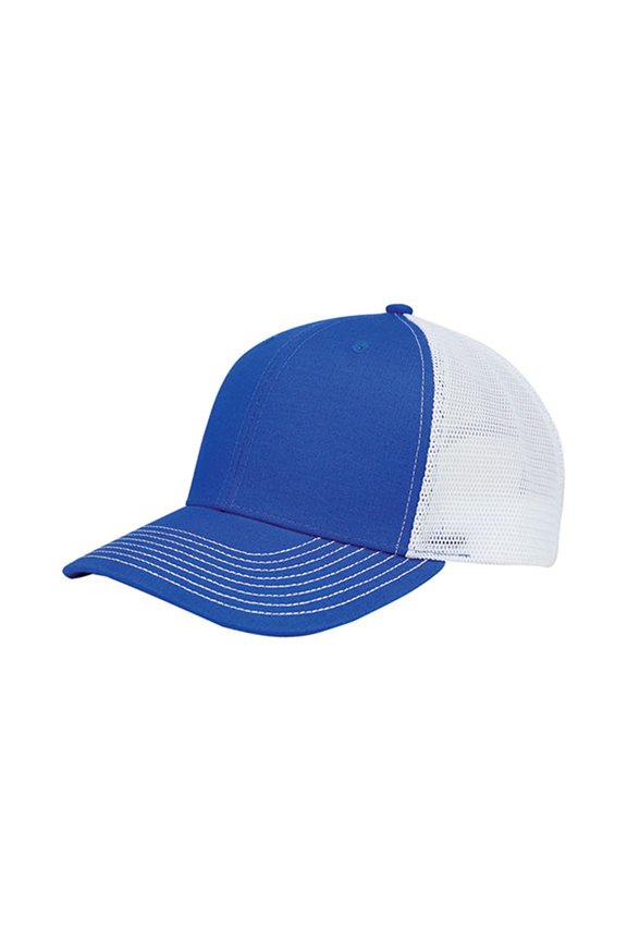 Mid-profile 6 Panel Structured Back Mesh Trucker Cap #C585