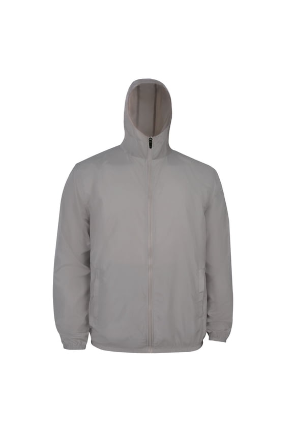 Unisex Microfiber Full Zip With Hood without Lining Light Weight Windbreaker #3723