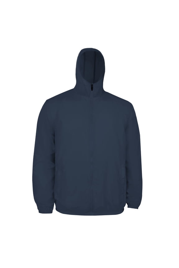 Unisex Microfiber Full Zip With Hood without Lining Light Weight Windbreaker #3723