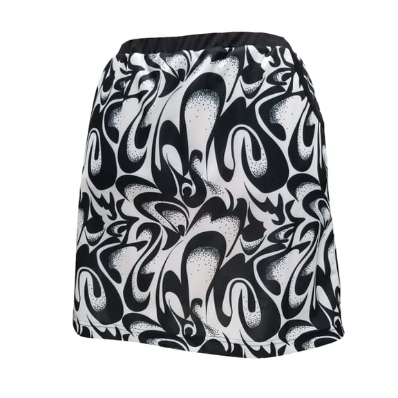 Monterey Club Women's Abstract Print Knit Skirt #2943