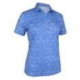 thumbnail image 1 of Monterey Club Women's Air Brush Printed Tailored Collar Golf Polo Shirt #2664, 1 of 2