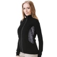 thumbnail image 1 of Monterey Club Women's Animal Print Contrast Cardigan Sweater #6146, 1 of 2