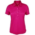 thumbnail image 1 of Monterey Club Women's Artsy Animal Emboss Golf Polo Shirt #2443, 1 of 2