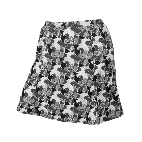 Monterey Club Women's Blossom Print Fun Knit Skirt #2936