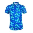 thumbnail image 1 of Monterey Club Women's Blossom Print Tailored Collar Short Sleeve Golf Polo Shirt #4518, 1 of 2
