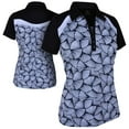thumbnail image 1 of Monterey Club Women's Carolinas Print Contrast Golf Polo Shirt #2662, 1 of 2