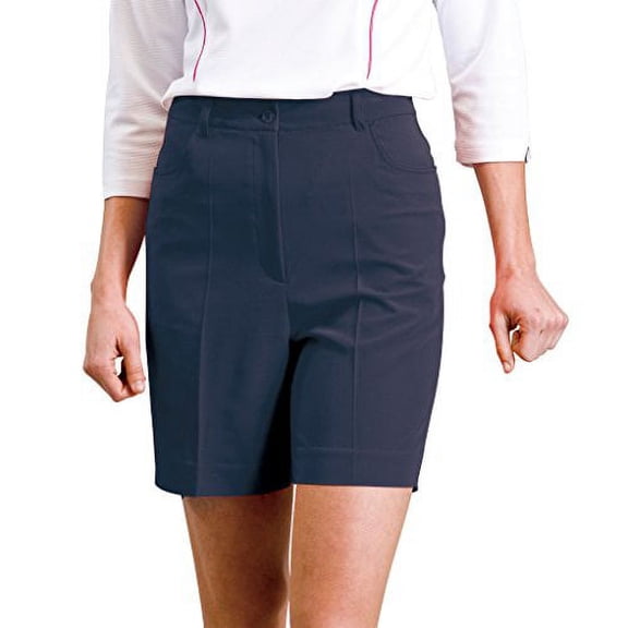 Monterey Club Women's Classic Stretch Golf Shorts #2834 (Navy, Size:12)