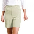 thumbnail image 1 of Monterey Club Women's Classic Stretch Golf Shorts Plus #834W, 1 of 2