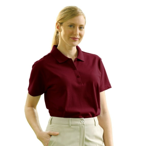 Monterey Club Women's Combed Cotton Solid Pique Golf Polo Shirt #2301