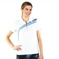 thumbnail image 1 of Monterey Club Women's Comet Contrast Zip Golf Polo Shirt #2583, 1 of 2
