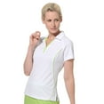 thumbnail image 1 of Monterey Club Women's Contrast Essential Golf Polo Shirt #2283, 1 of 2