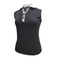 thumbnail image 1 of Monterey Club Women's Dandy Contrast Sleeveless Golf Polo Shirt #2393, 1 of 3
