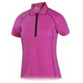 thumbnail image 1 of Monterey Club Women's Dandy Contrast Zip Front Golf Polo Shirt #2304, 1 of 2