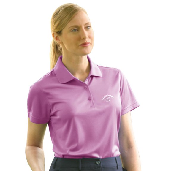 Monterey Club Women's Dot Texture Solid Golf Polo Shirt #2074