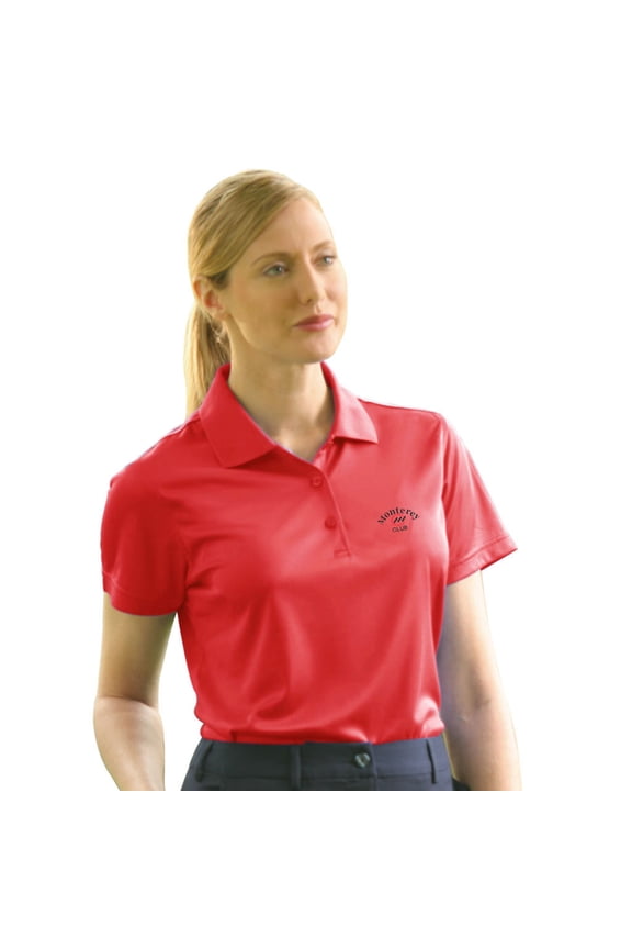 Women's Dot Texture Solid Golf Polo Shirt #2074
