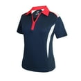 thumbnail image 1 of Monterey Club Women's Double Rotation Contrast Golf Polo Shirt #2270, 1 of 2