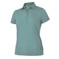 thumbnail image 1 of Monterey Club Women's Dry Swing Short Sleeve Heather Golf Polo Shirt #2690, 1 of 2