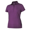 thumbnail image 1 of Monterey Club Women's Dry Swing Short Sleeve Heather Golf Polo Shirt #2690, 1 of 2