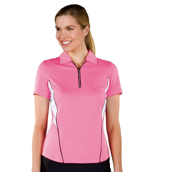 Monterey Club Women's Ellen Contrast Golf Polo Shirt #2267